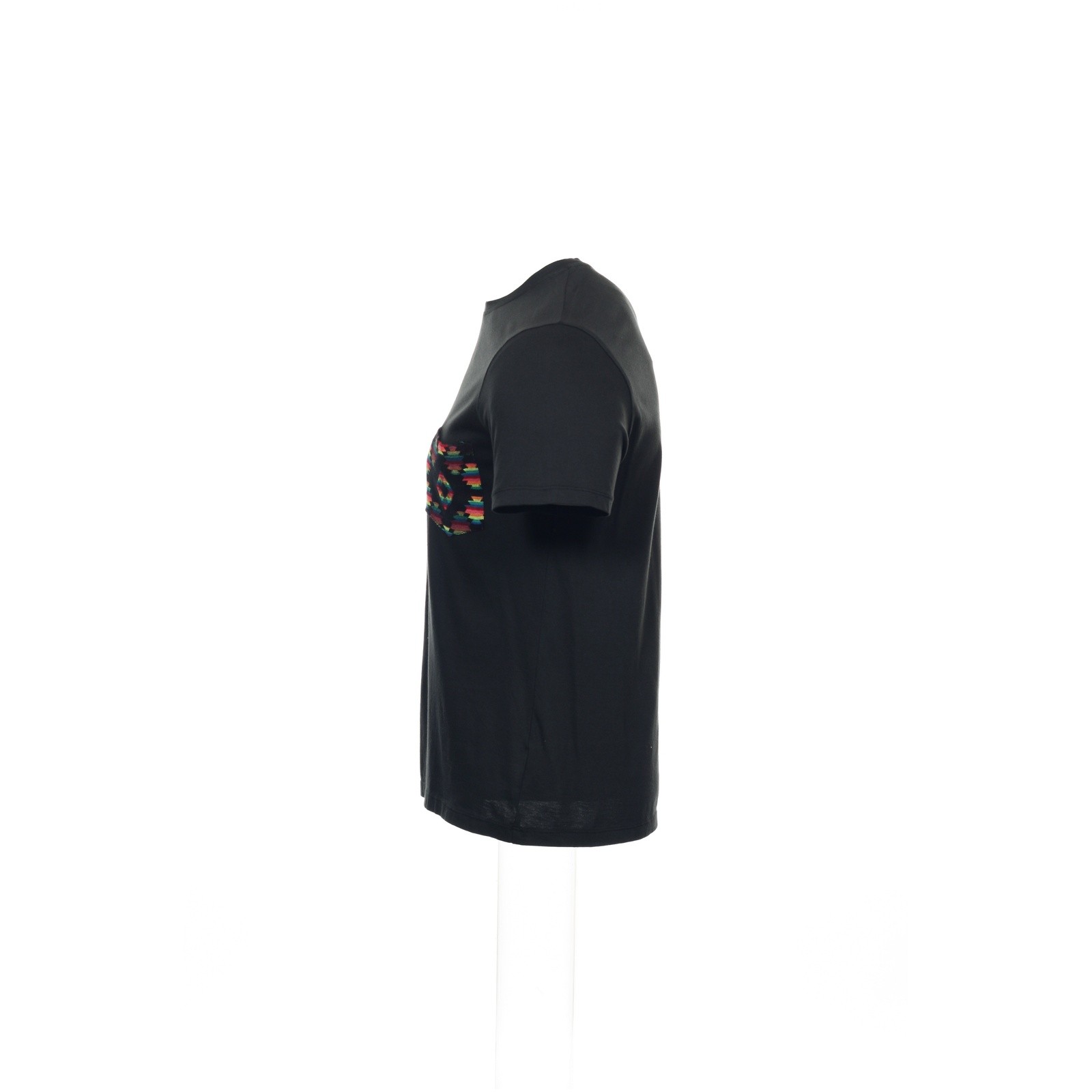 Supima Collection by Majestic Mens M Black Crew Neck Pocket T-Shirt 100% Cotton gallery