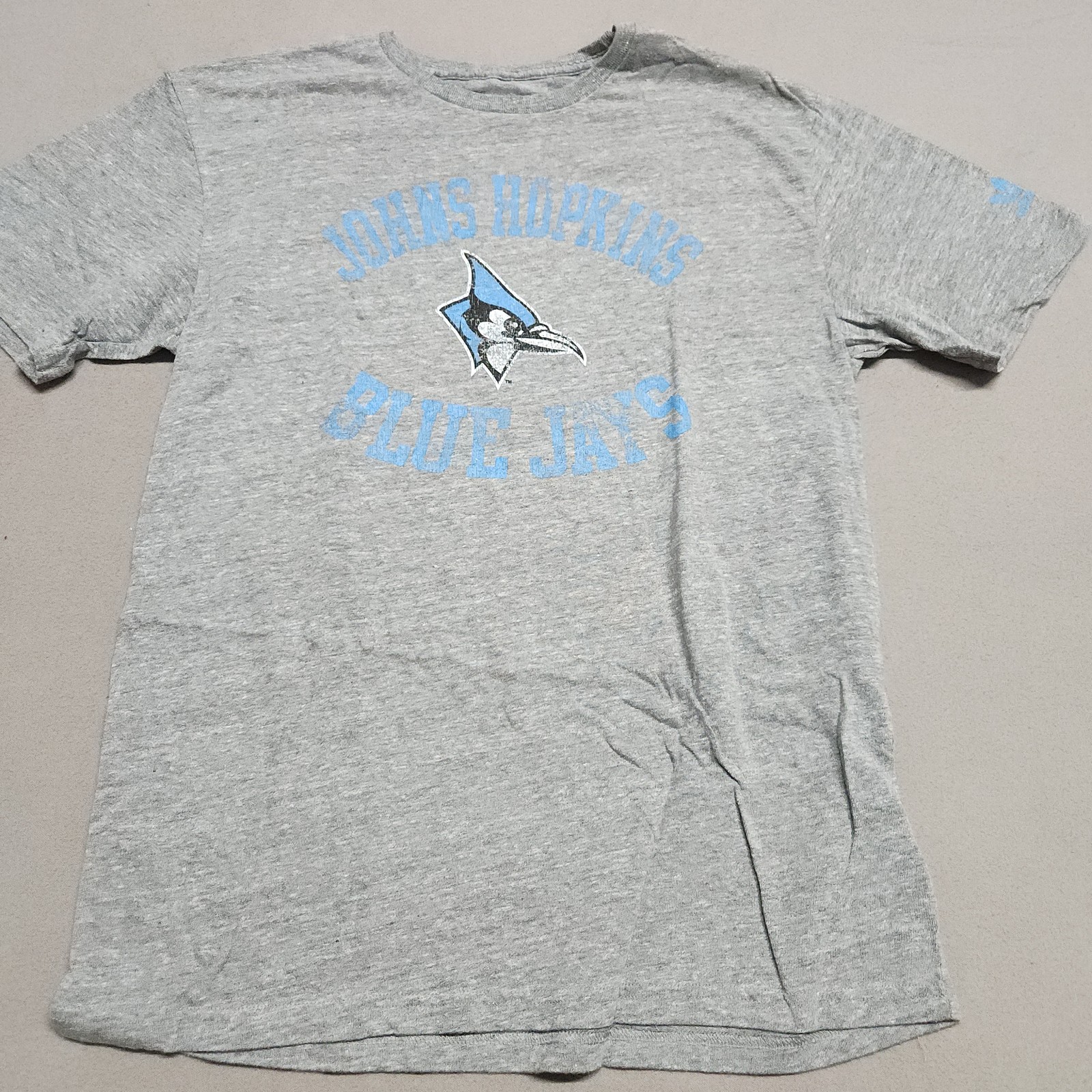Adidas Johns Hopkins Blue Jays T Shirt Adult L 50% Polyester Cotton Rayon 134