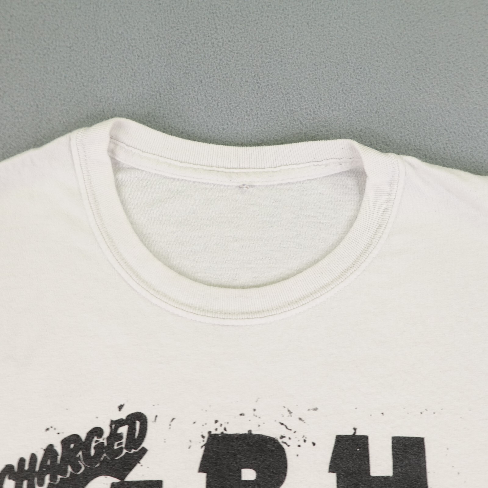 Vintage Charged GBH Shirt Mens Large White No Survivors Punk Rock Band Tee Y2K ^ gallery