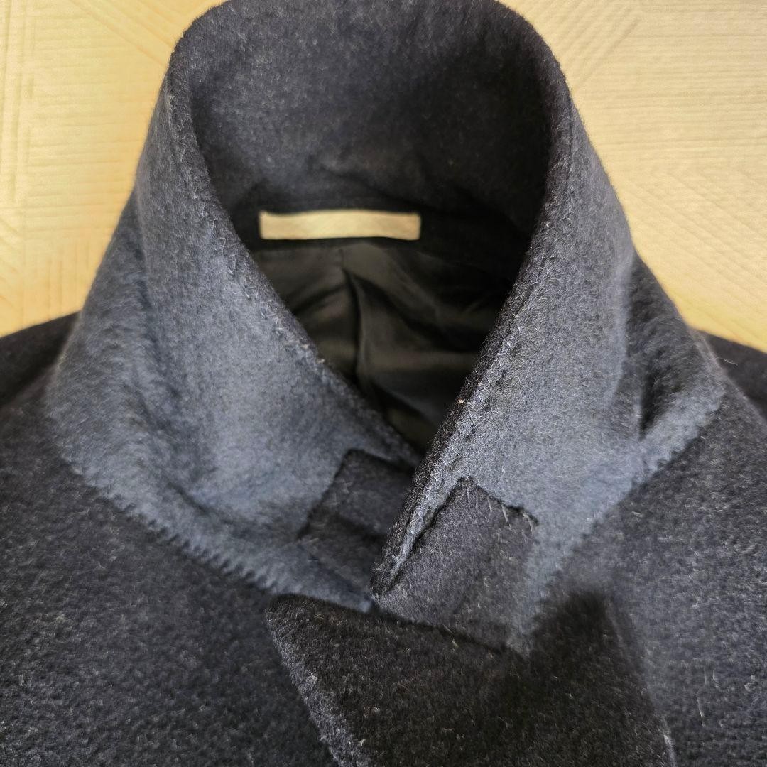 Brunello Cucinelli Wool Cashmere Navy Chester Coat 48 from japan gallery