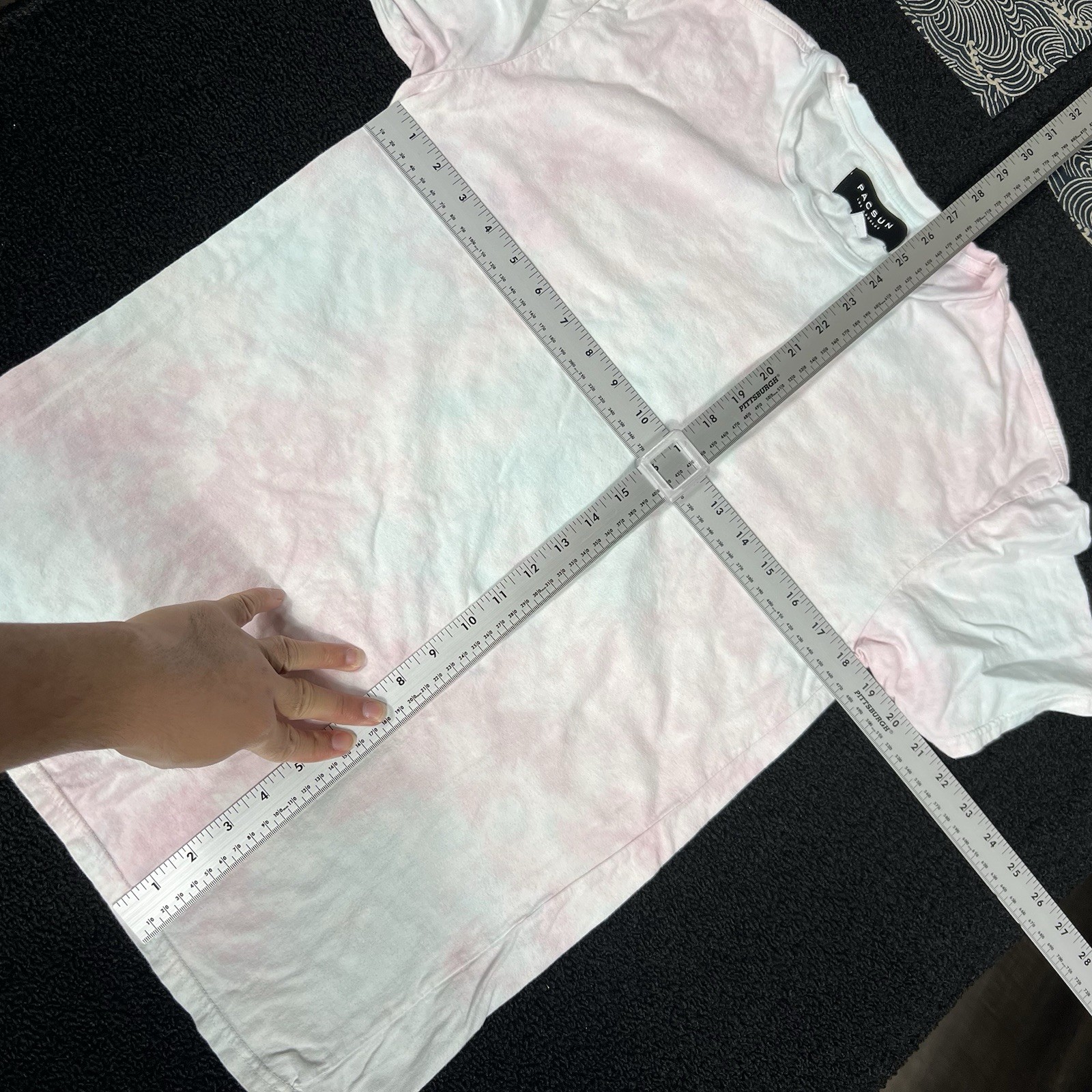 PacSun t shirt Mens Small Tie Dye Ice cream bite blue pink ish ? skate gallery