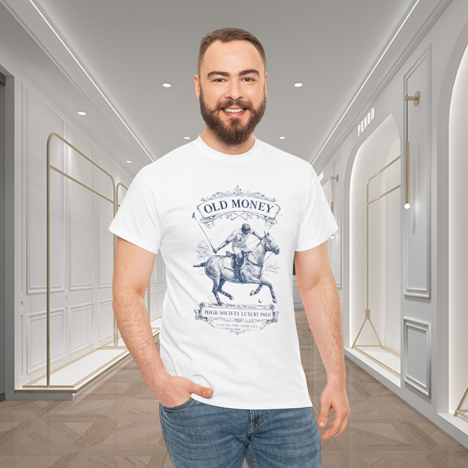 Old Money High Society Luxury Polo Graphic T-Shirt gallery