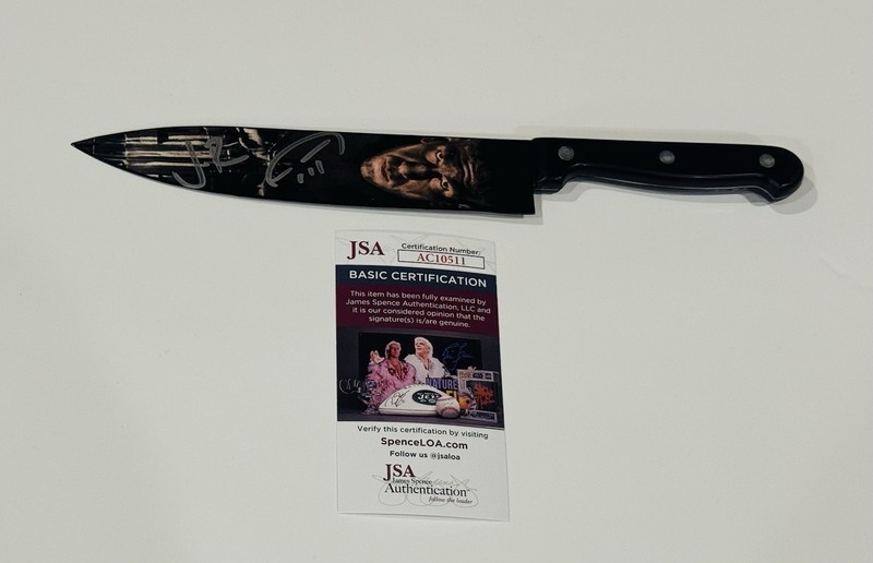 JON BERNTHAL SIGNED THE PUNISHER DISPLAY KNIFE WITH SKETCH PROOF JSA COA