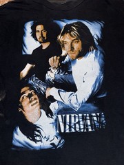 90s Euro Nirvana MTV Unplugged Live Set List T-Shirt Size L