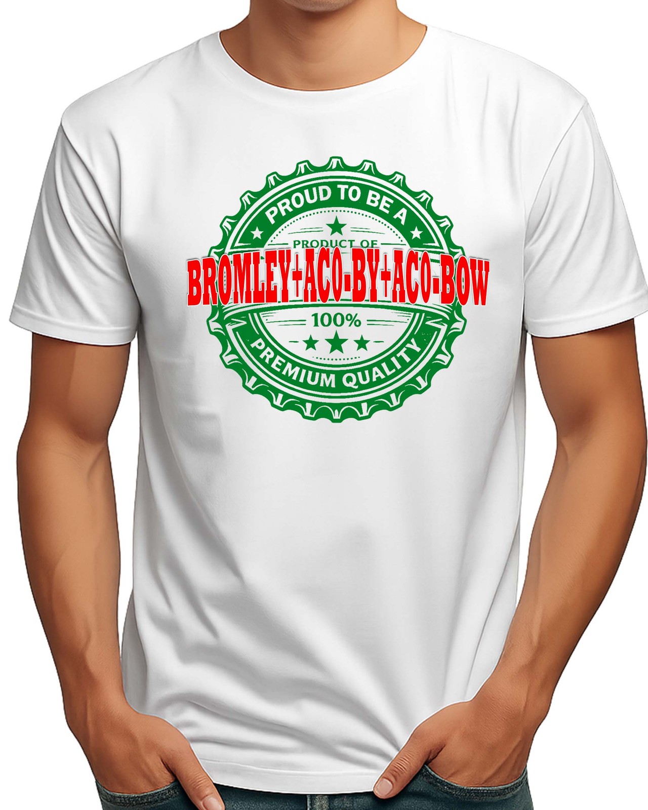 BROMLEY-BY-BOW LONDON HOMETOWN MENS BEER T-SHIRT FUNNY BIRTHDAY PRESENT