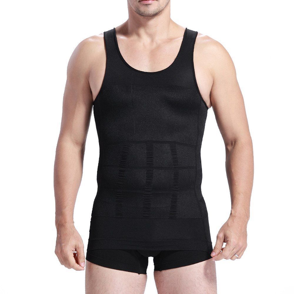 Men Shaper Vest Body Slimming Belly Tummy Compression Underwear Shapewear Shirt gallery