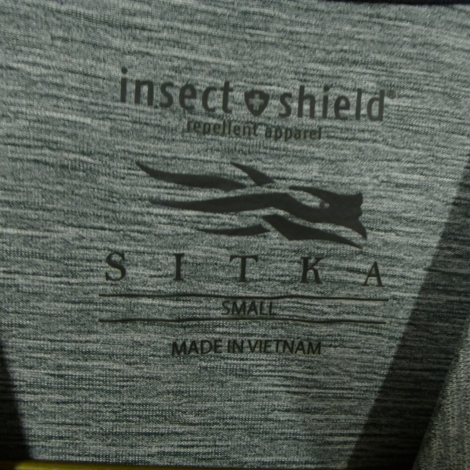 Sitka Henley Shirt Men Small Gray Heather Insect Shield Hanger UPF 30 Base Layer gallery
