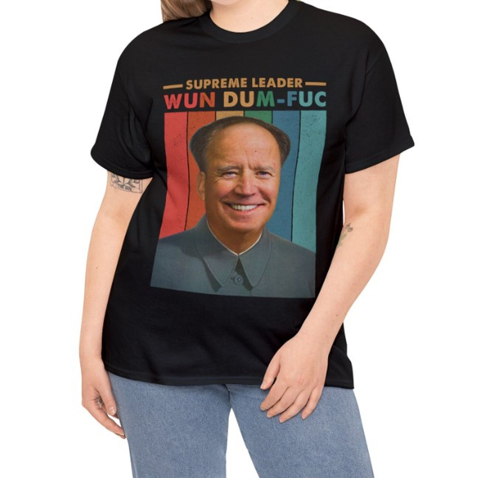 Supreme Leader Wun Dum-Fuc T-shirt, Funny Joe Biden Mao Zedong Retro Vintage Tee gallery