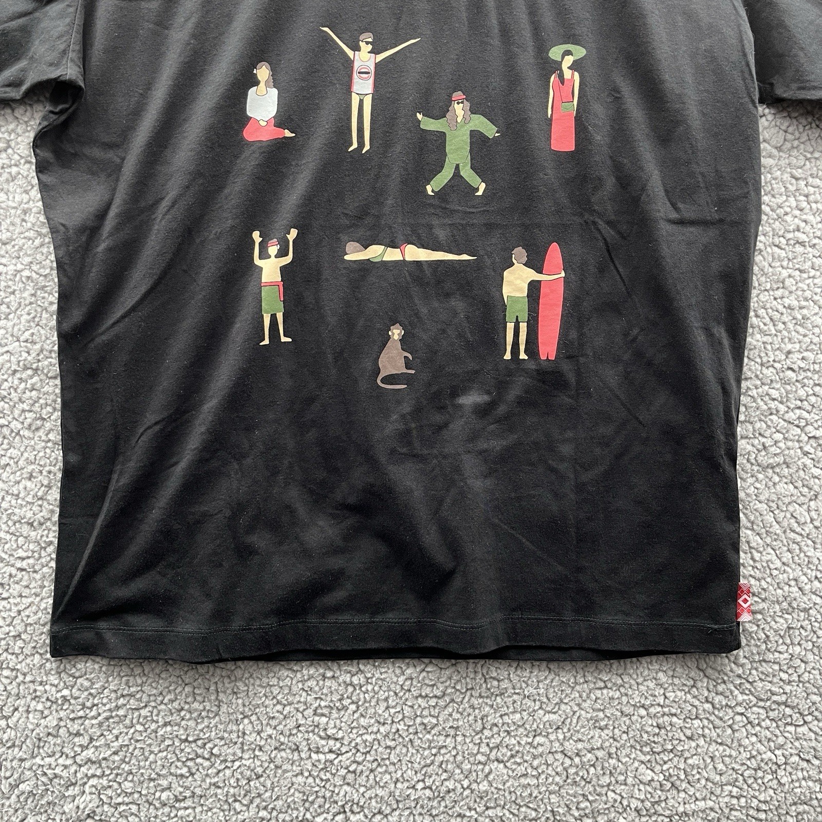 Curative x Manikan Short Sleeve T Shirt Black Size L Chill Vibes Yoga Surf NWT gallery