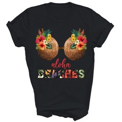 Aloha Beaches Coconut Bra Hawaiian Costume Unisex Shirt Gift T-Shirt