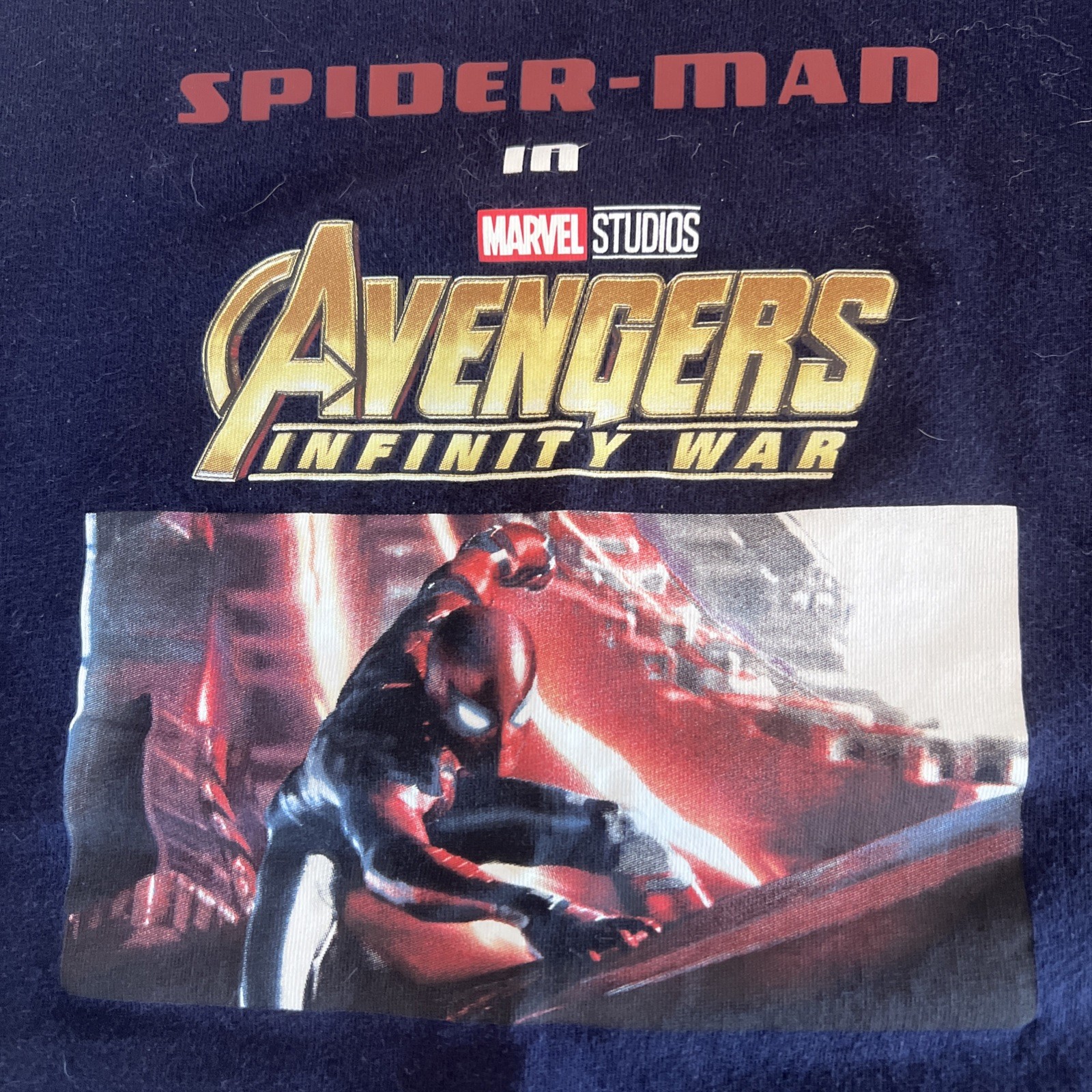 UNIQLO Marvel Spider-Man Avengers Infinity War Graphic Tee Kids 11-12 Black gallery