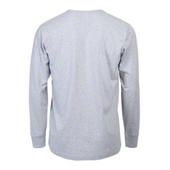 Men’s Cotton Long Sleeve Ribbed Cuff Crewneck T-Shirt, Pack of 2 (M, White)