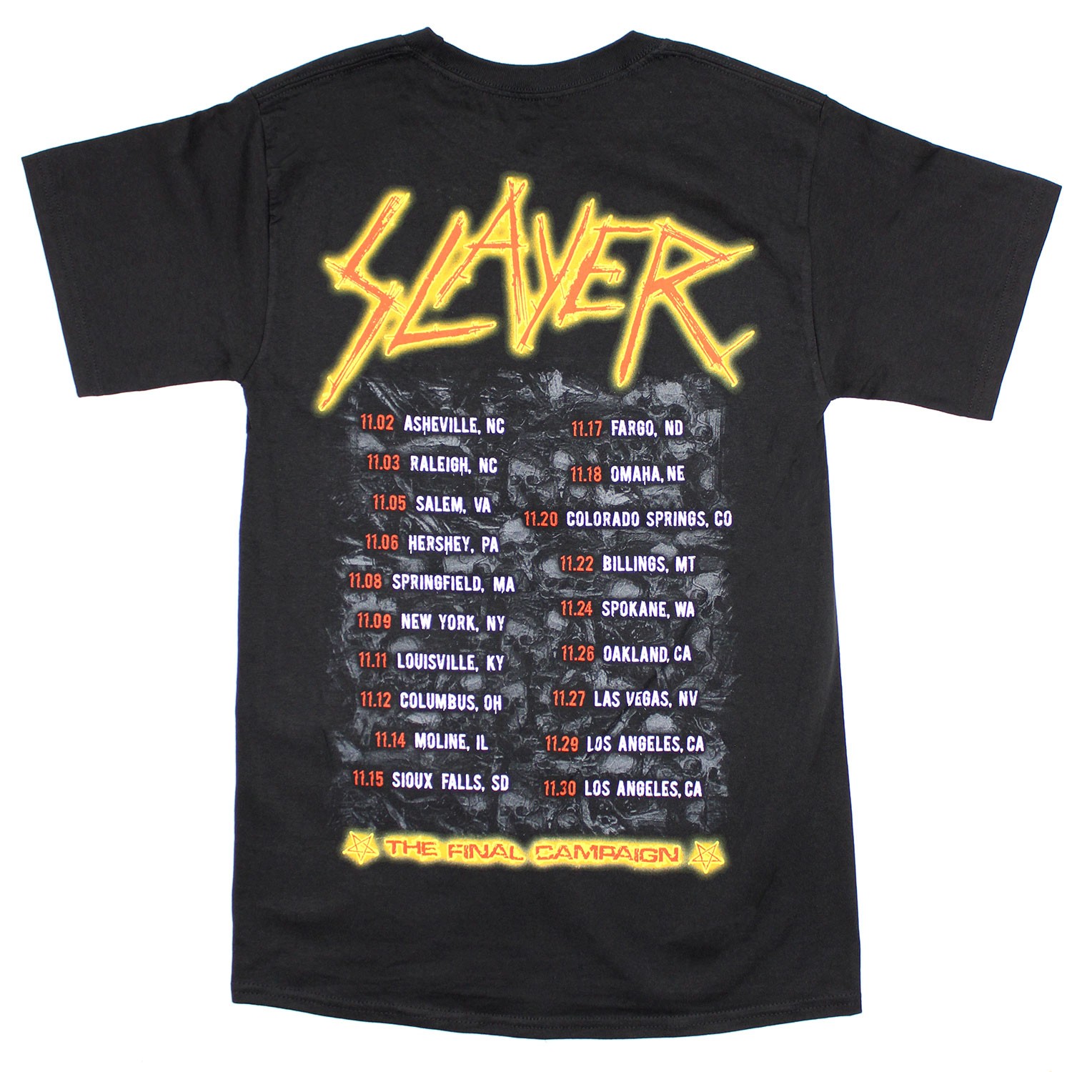 Men's Slayer The Final Campaign T-shirt Small black gallery