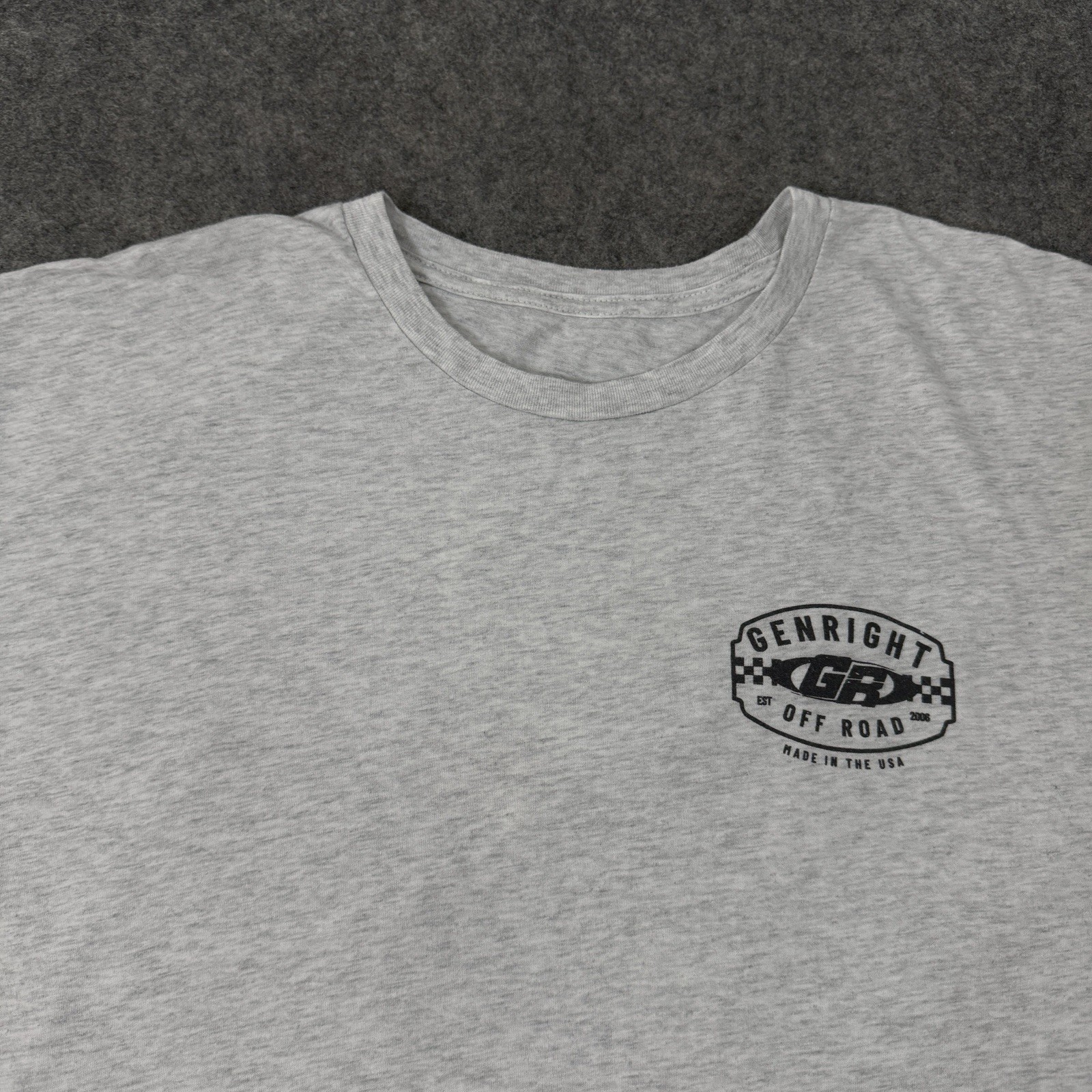 Genright Jeep Off Road Graphic Men's T-Shirt (See Photos For Measurement) Gray gallery