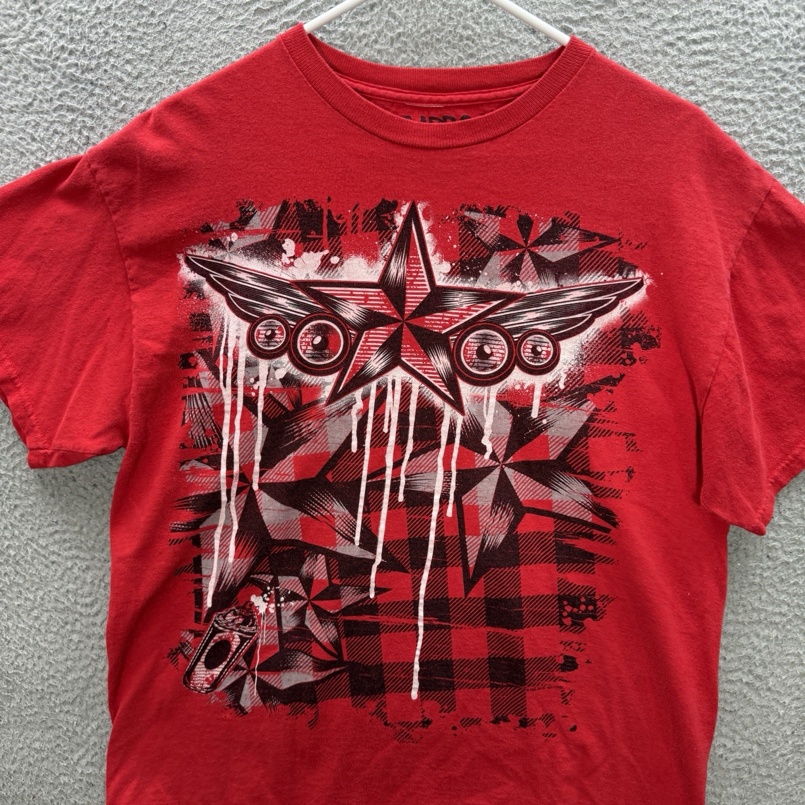 Carbon Shirt Adult Large Red Crewneck Affliction Style Skater Grunge Faded Y2K gallery