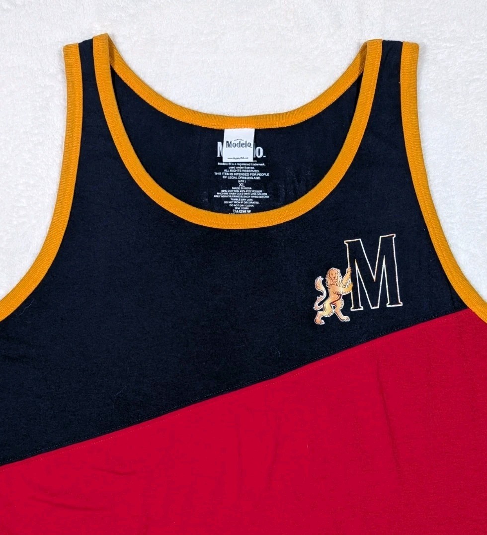 Modelo Especial Cerveza Colorblock Tank Top Size XL Sleeveless Beer gallery