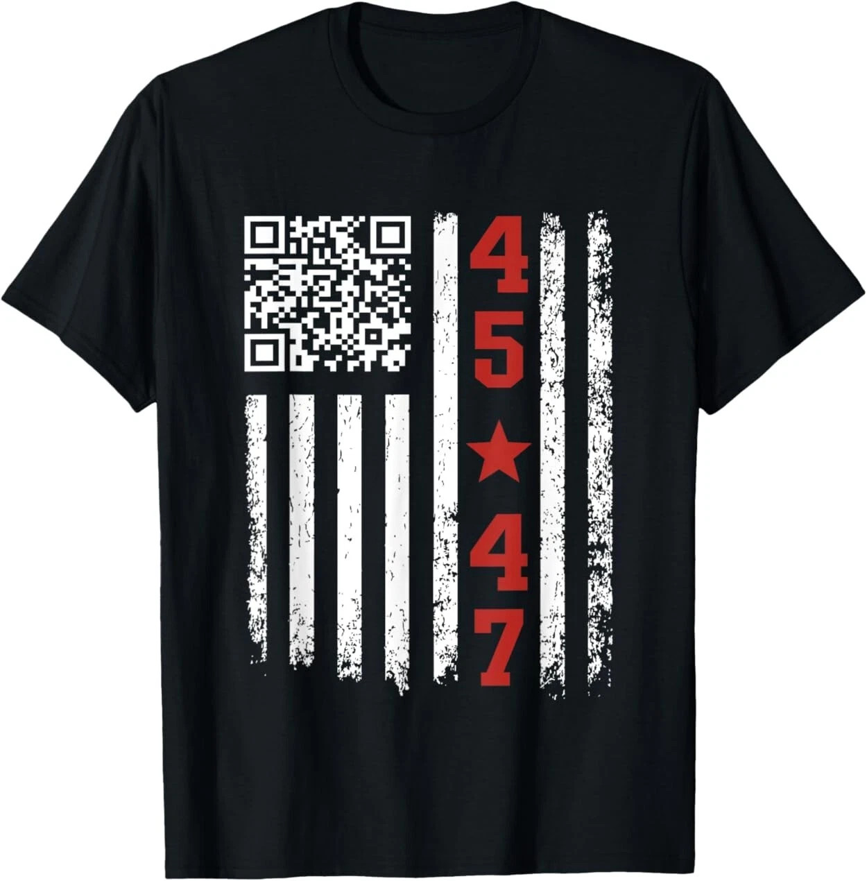 Funny QR President Trump Dance Code T-Shirt gallery