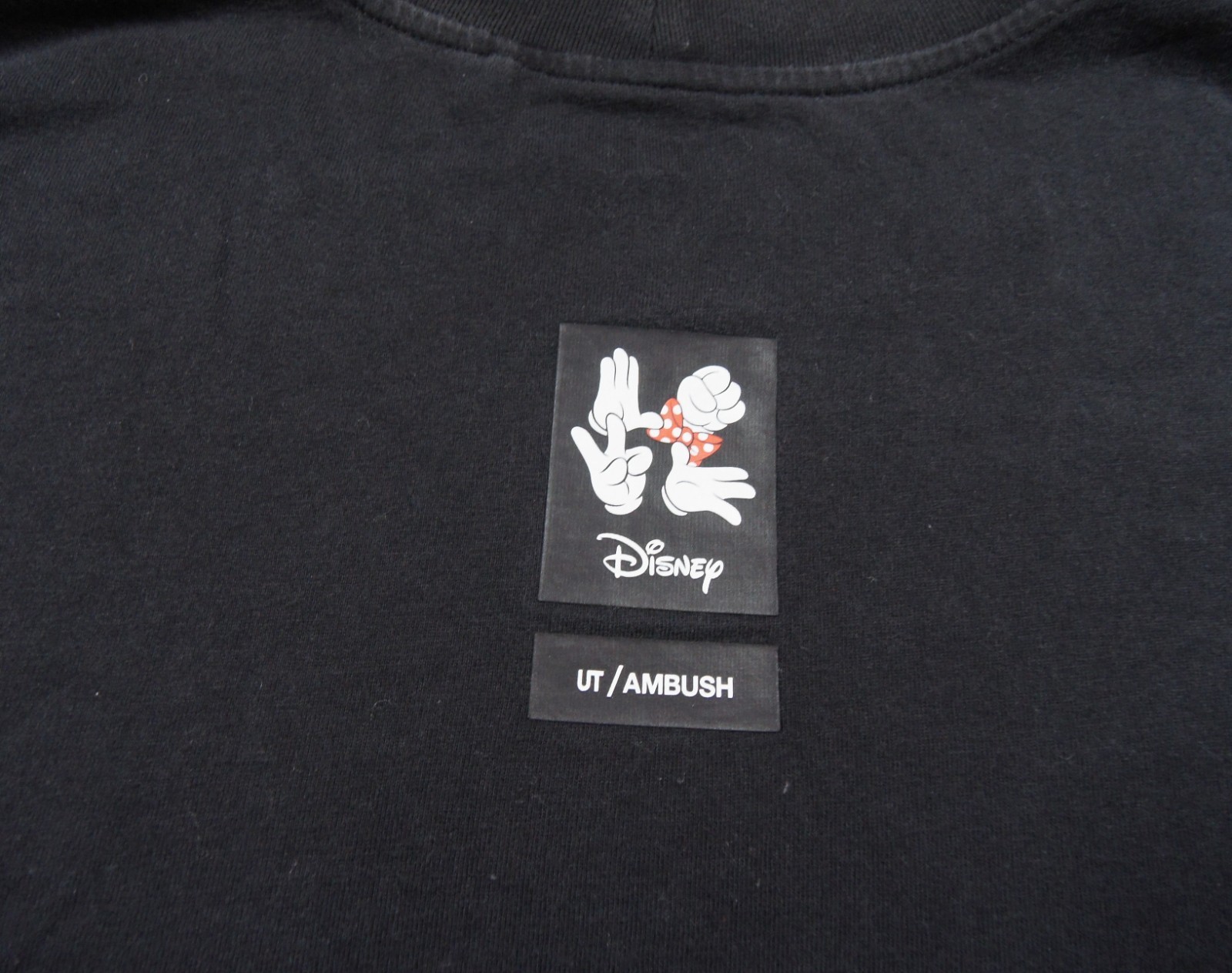 Uniqlo Shirt Mens Medium Black Disney x Ambush Love Graphic Tee Short Sleeve gallery