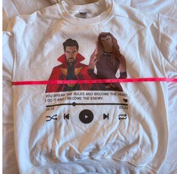 Gildan Scarlet Witch Sweatshirts White Beige Fandom Core Size Large gallery