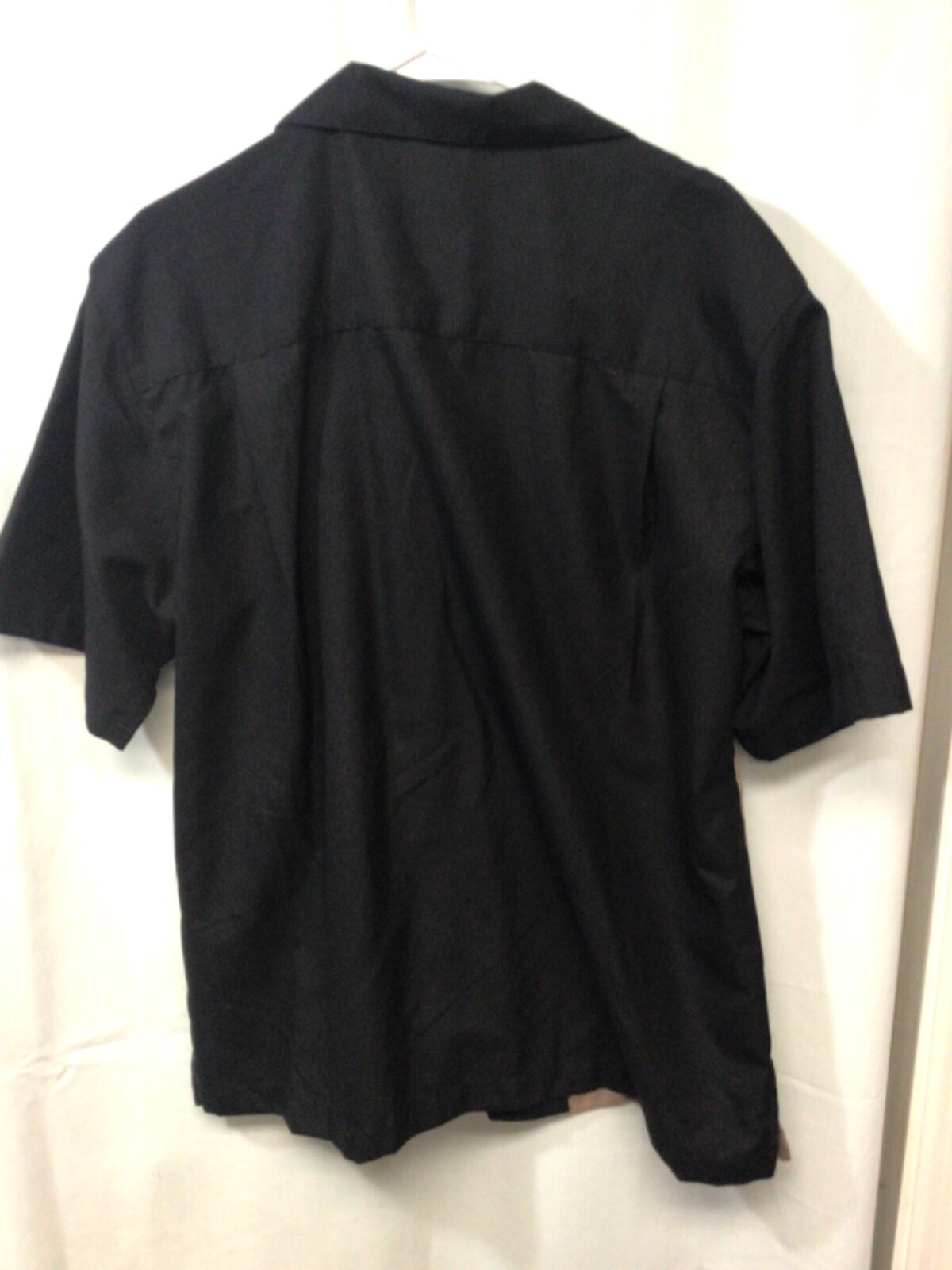 John Blair Beige/Tan/Black Large Hawaiian Style Rayon Blend Shirt Sleeve ShirtB6 gallery