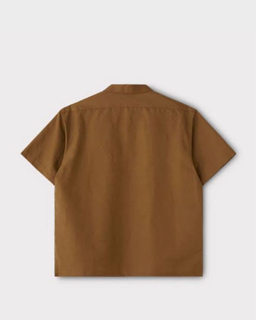 PHIGVEL C/L Half Zip SS Shirt Tobacco Size L gallery