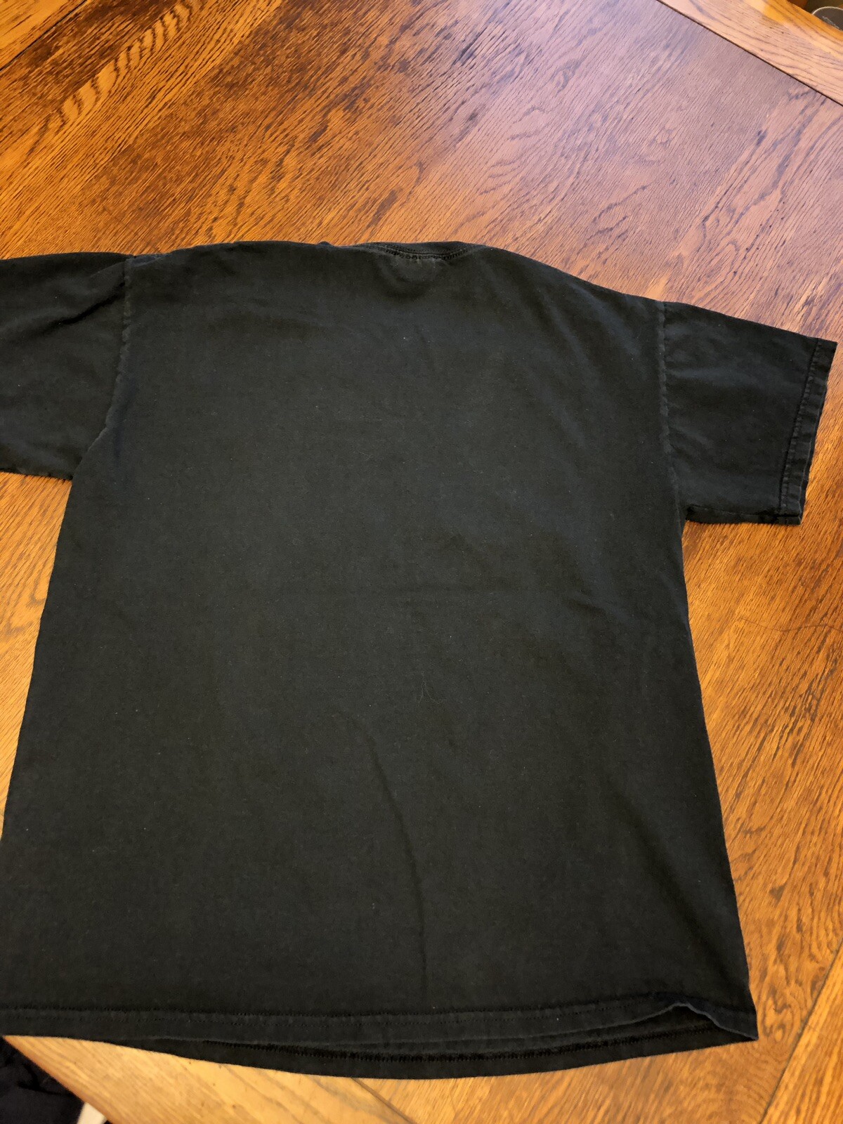 Run DMC 80's Hip Hop Rap Black Graphic Concert T-Shirt Sz M gallery
