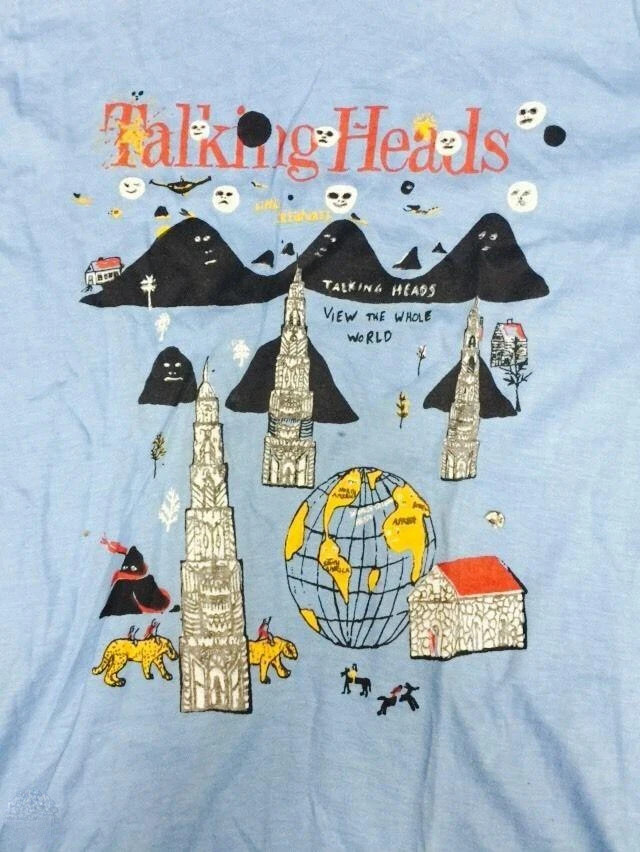 Talking Heads Rock band 90s Light Blue Retro style T shirt Unisex NH29165 gallery