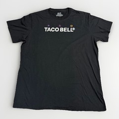 Taco Bell Live Mas Graphic Tee 2X Black Fast Food Brand Shirt