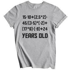 100th Birthday Shirt – 100 Years Old Algebra Equation Math T-Shirt