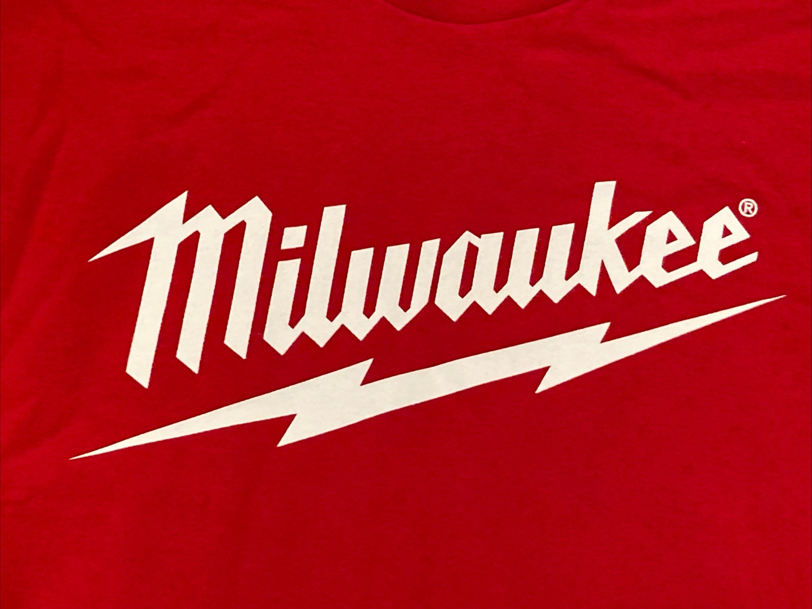 Milwaukee Tools "Smooth From The Start" Red Short Sleeve Work T-Shirt Mens Large gallery