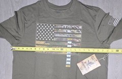 Buckhorn River Work Gear Large Graphic Flag Camo Long Sleeve Tshirt