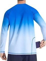 Men’s UPF 50+ Quick Dry Rash Guard Swim Shirt for Beach Fishing Outdoor Sports