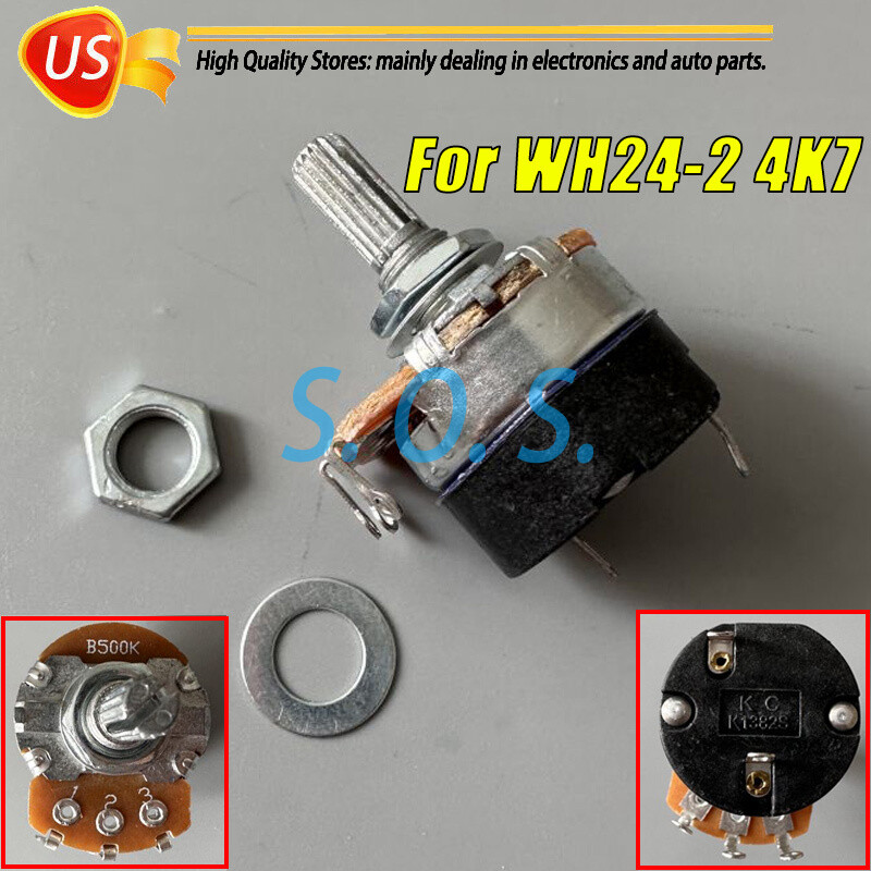New Lathe Speed Control Potentiometer WH24-2 4K7 with On/Off Switch * 1
