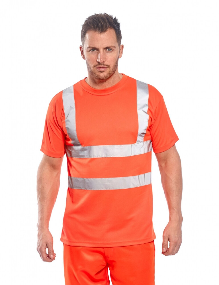 Portwest Hi Viz T-Shirt High Visibility Reflective Tape Security Safety Work Top gallery