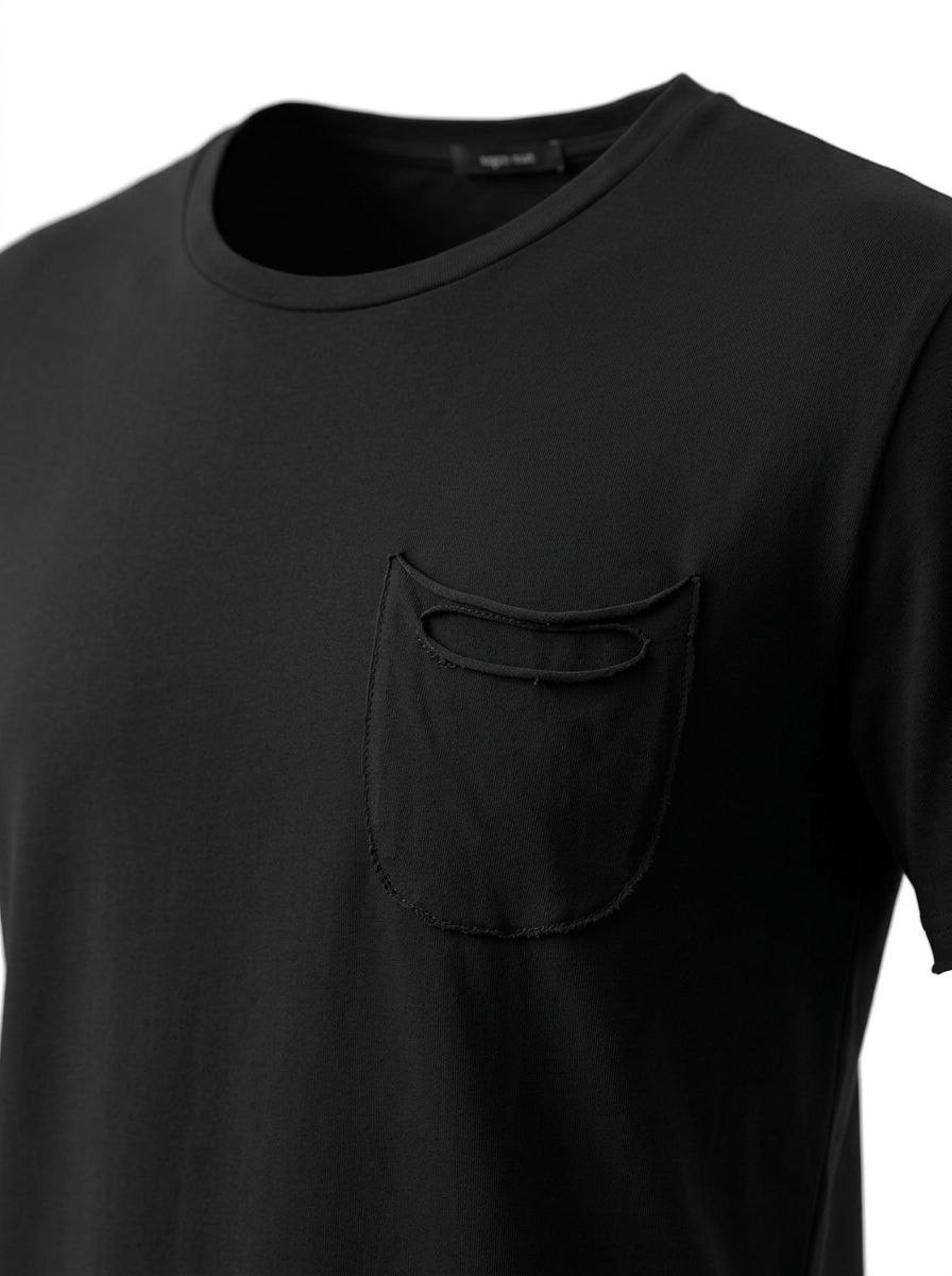 Xagon Man Balck Cotton T-shirt Made in Italy Size M gallery