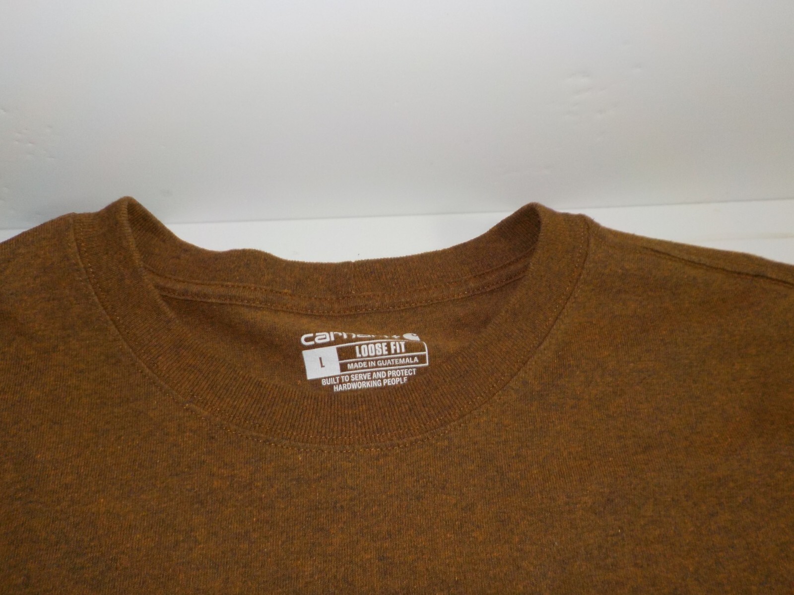 Carhartt Pocket Shirt Men L Loose Fit Short Sleeve K87 B00 Pocket Logo gallery