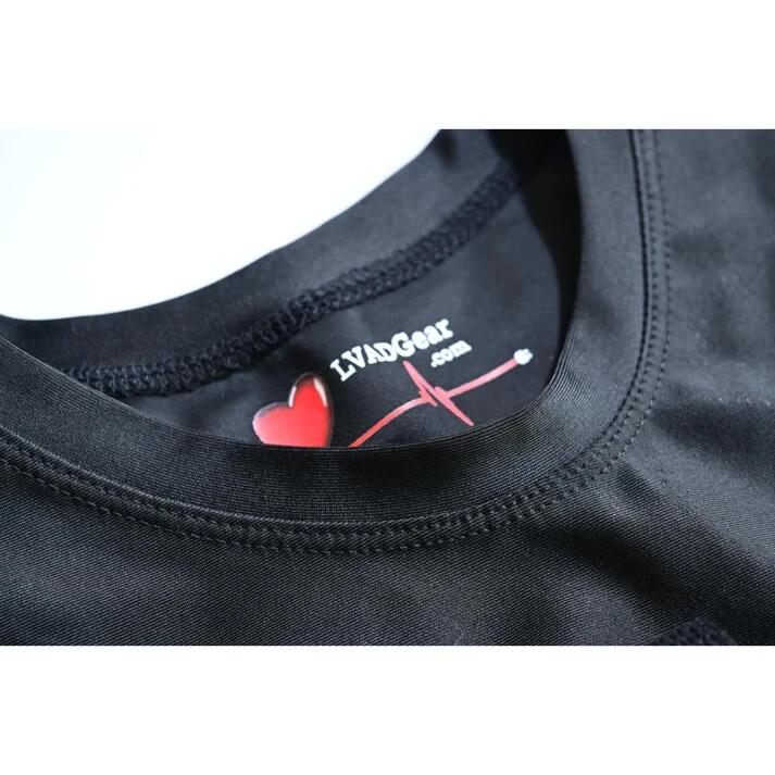 LVAD Heartmate 3 Men Shirt Crew Neck LVAD Clothing T-Shirt Medical Wear Black gallery
