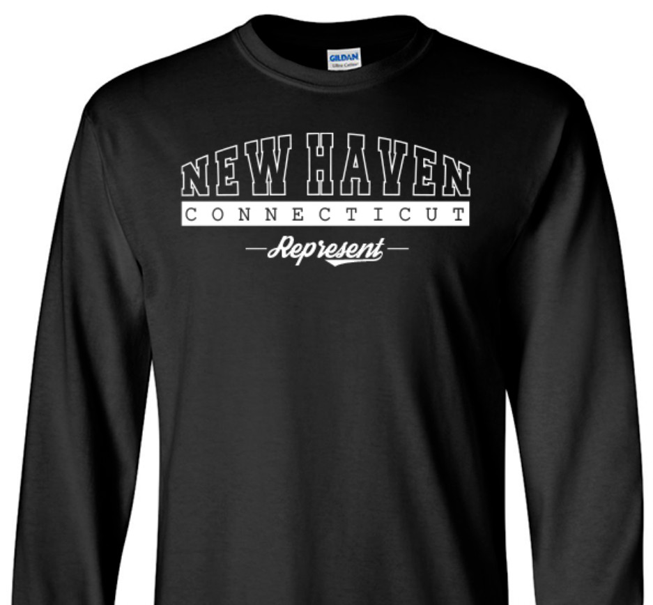 New Haven Connecticut State T-Shirt Long Sleeve Graphic Tees Unisex Apparel Text gallery