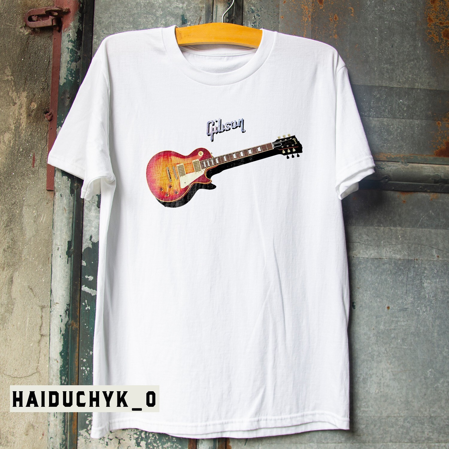 New Gibson Les Paul Guitar Music Unisex Black T-shirt S-5XL gallery