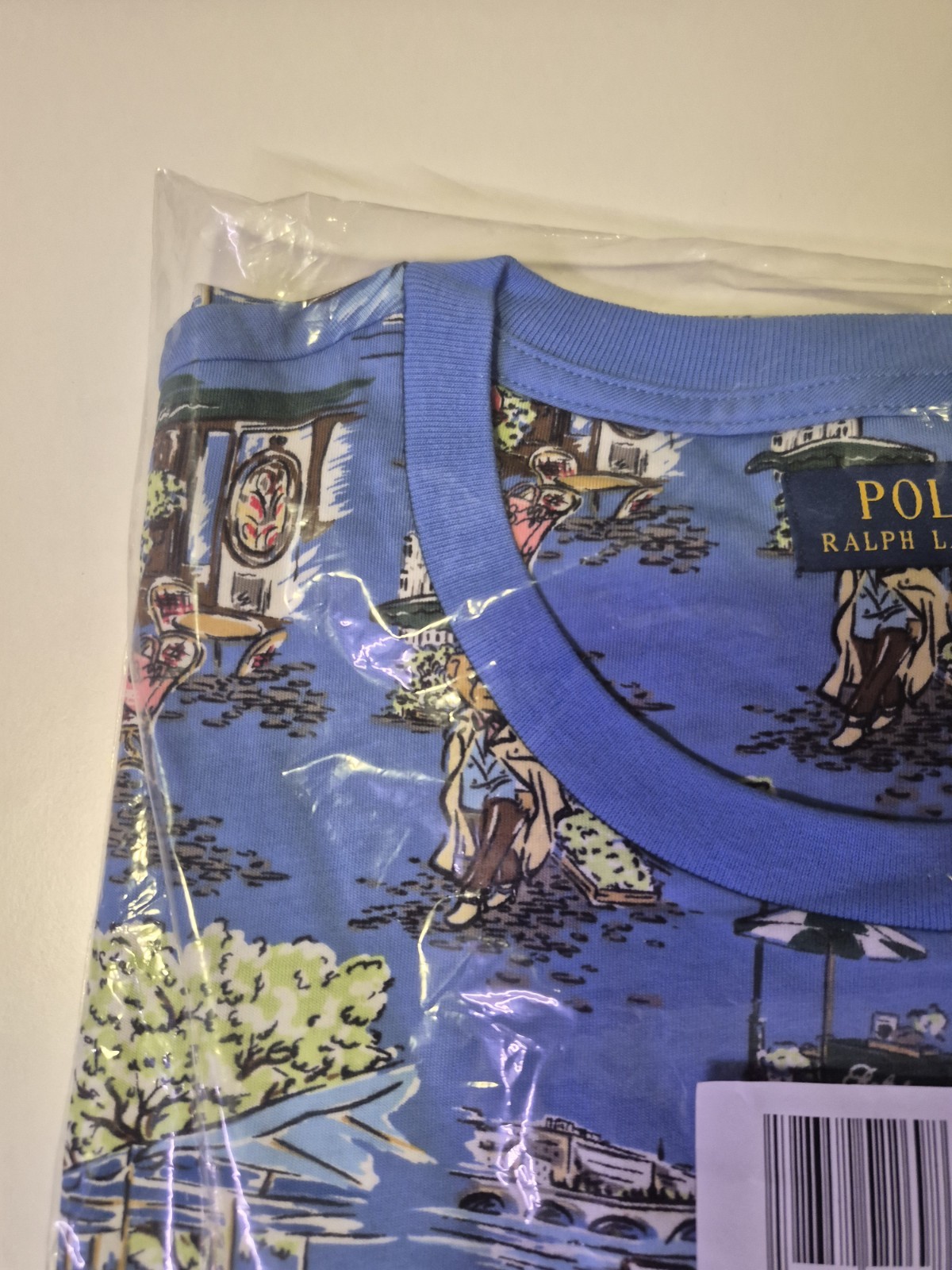 Polo Ralph Lauren Blue Polo Bear Paris Graphic T-Shirt Size 2XB New With Tag gallery