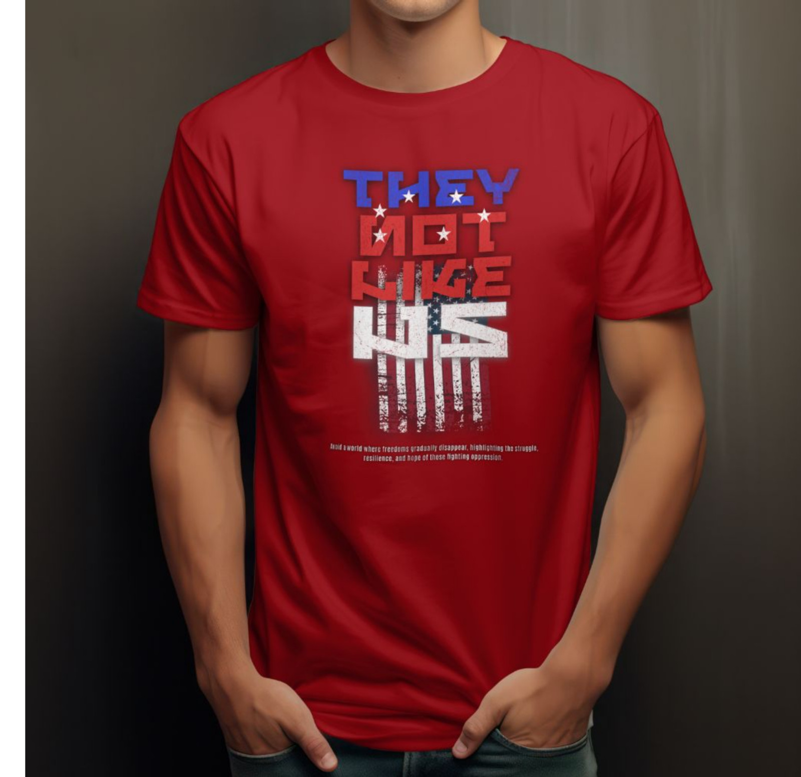"NOT LIKE US" Exclusive graphic t shirts. DTF high resolution images. gallery