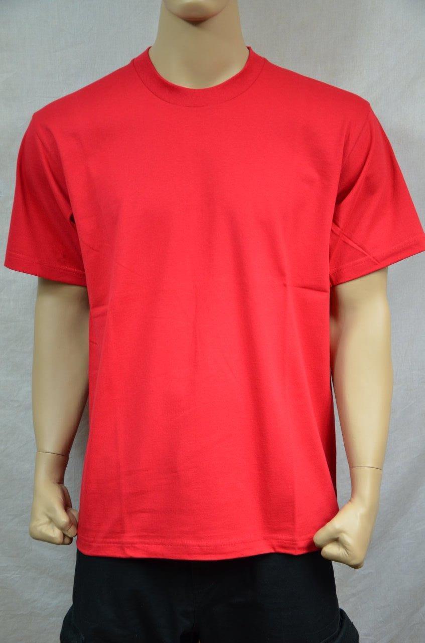 1 NEW PRO5 SUPER HEAVY WEIGHT T-SHIRT RED TEE PLAIN BLANK COTTON S-7XL gallery