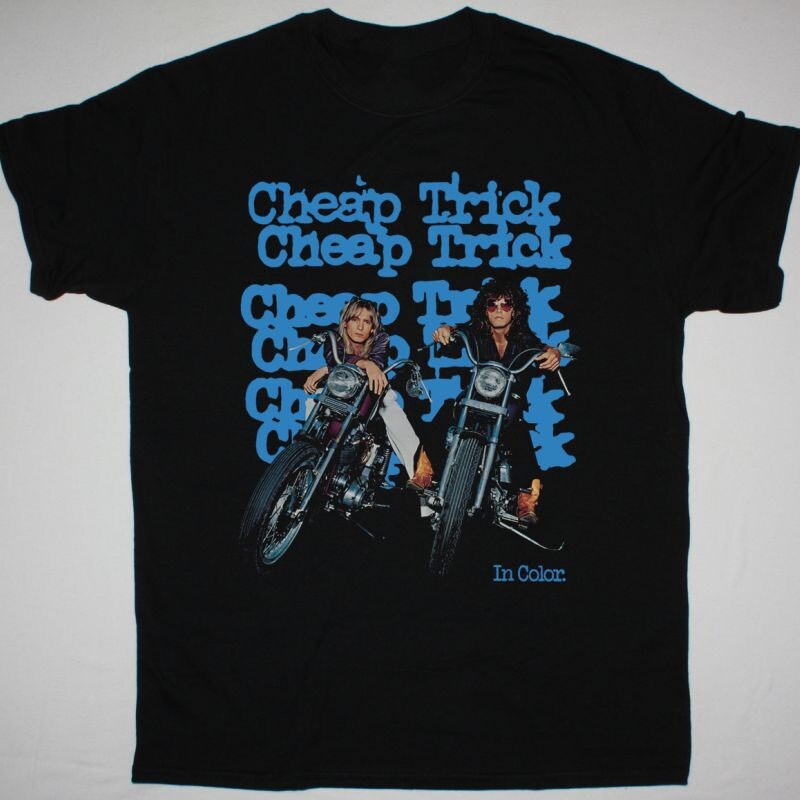 VTG Cheap Trick In Color Men T-shirt Black Cotton Unisex All Sizes 2F290 gallery