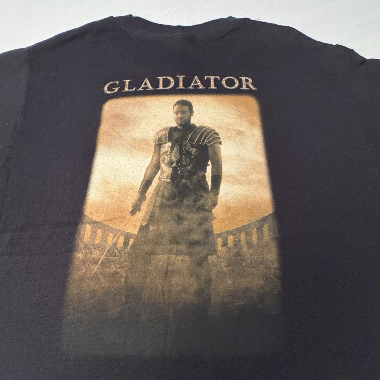 Vintage Gladiator Movie Promo T-Shirt Size Large DreamWorks Russell Crowe