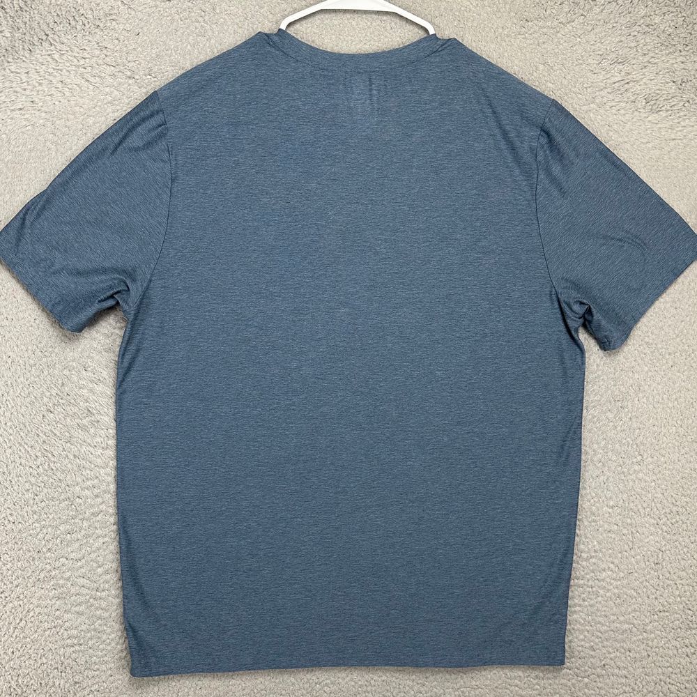 Skechers Shirt Adult XL Navy Blue Workout Gym Exercise T-Shirt Short Sleeve Mens gallery