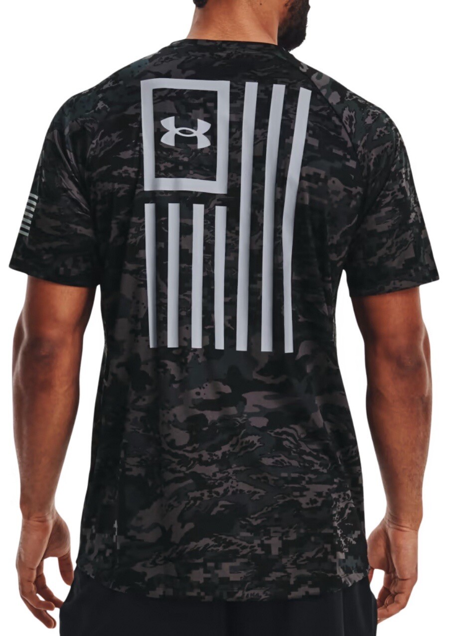 Under Armour USA Freedom Tech Dark Camo Shirt MENS 2XL NEW FAST SHIP gallery