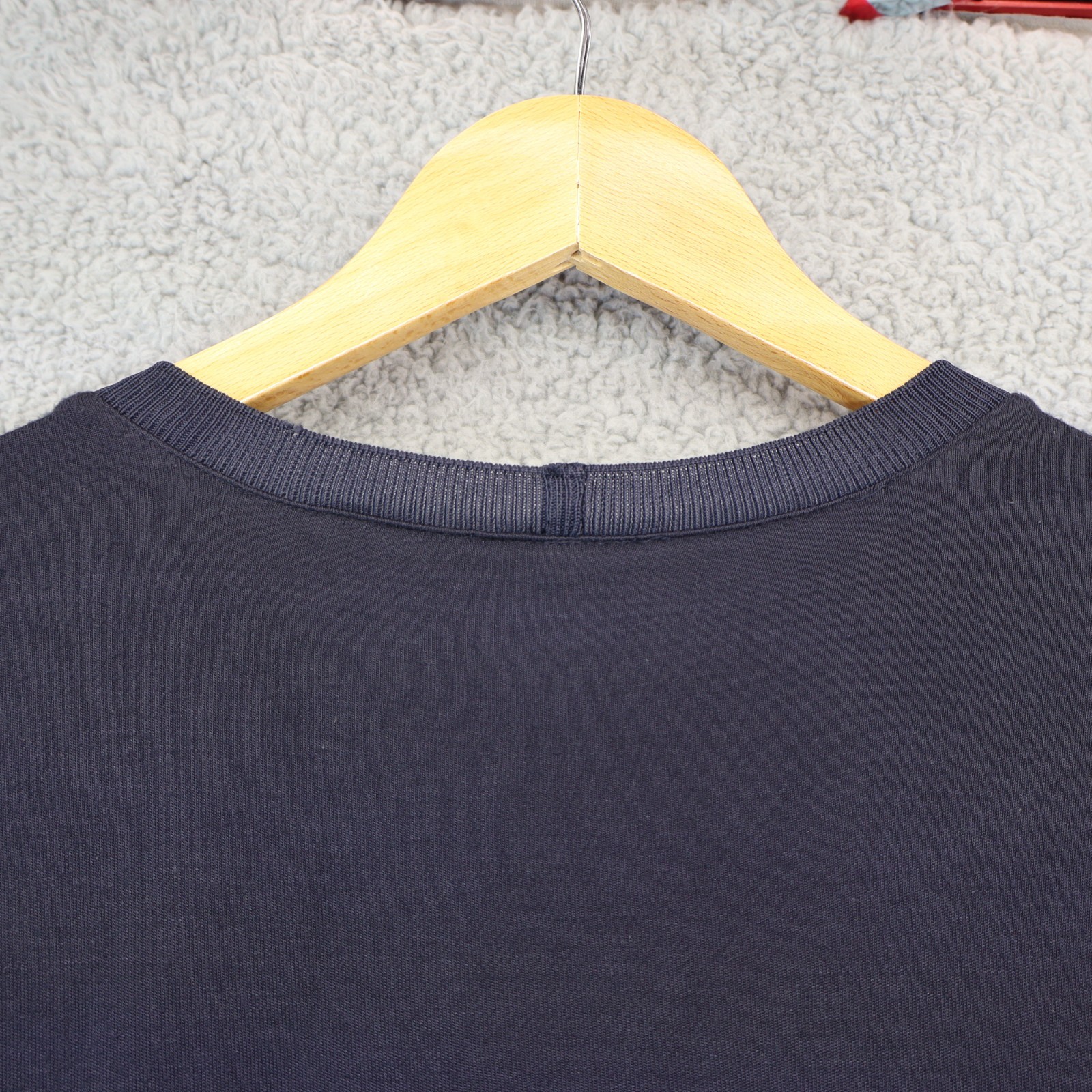 Vtg 2000s Giorgio Armani Le Collezioni Ribbed T-Shirt Black Italy sz 48 gallery