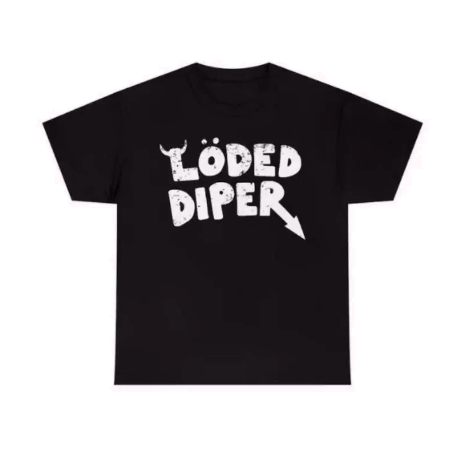 Loaded Diaper Unisex Heavy Cotton T Shirt Vintage Distressed Menswear Tee gallery