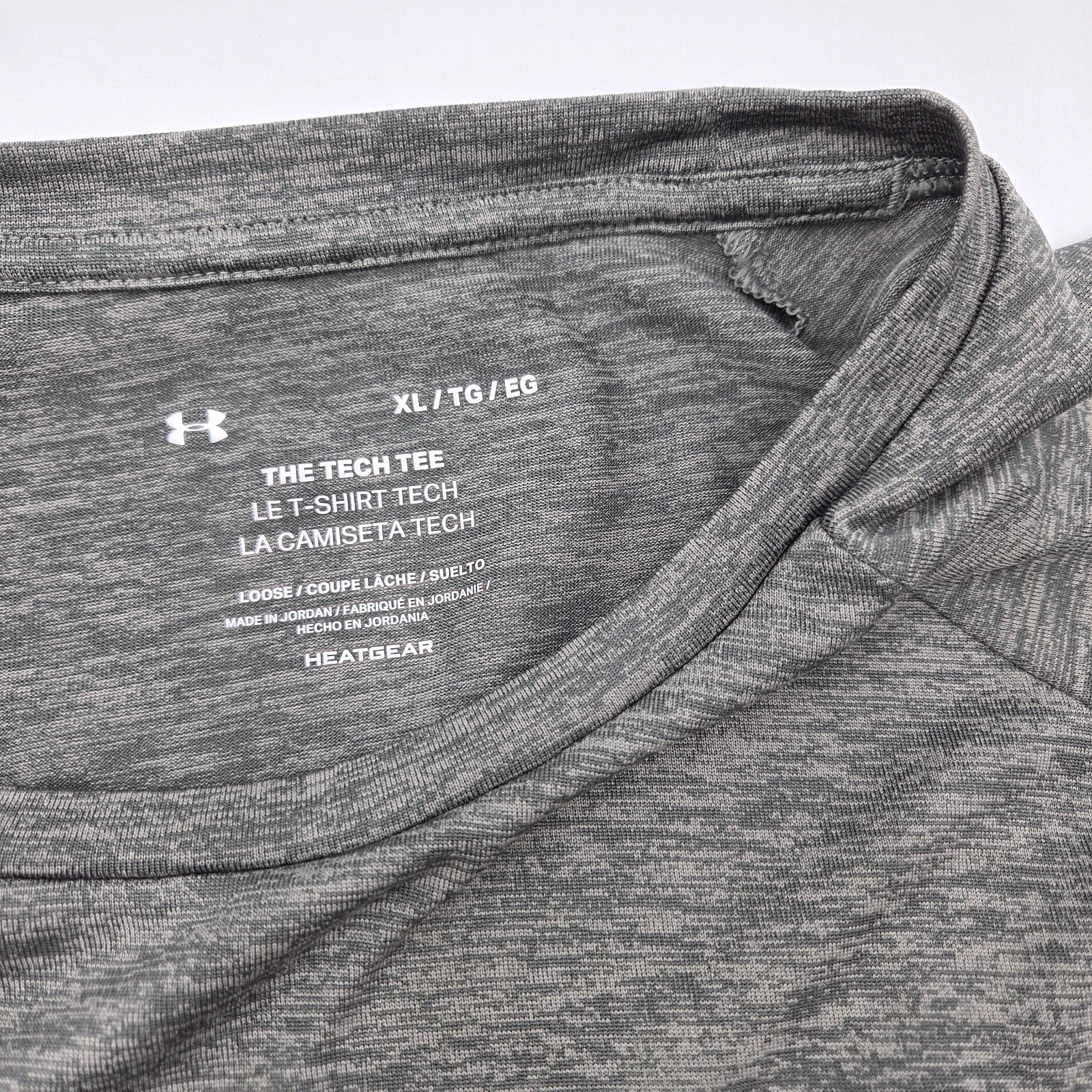 Under Armour Men's Sz XL Charcoal Grey Black Tech T-Shirt Short Sleeve gallery