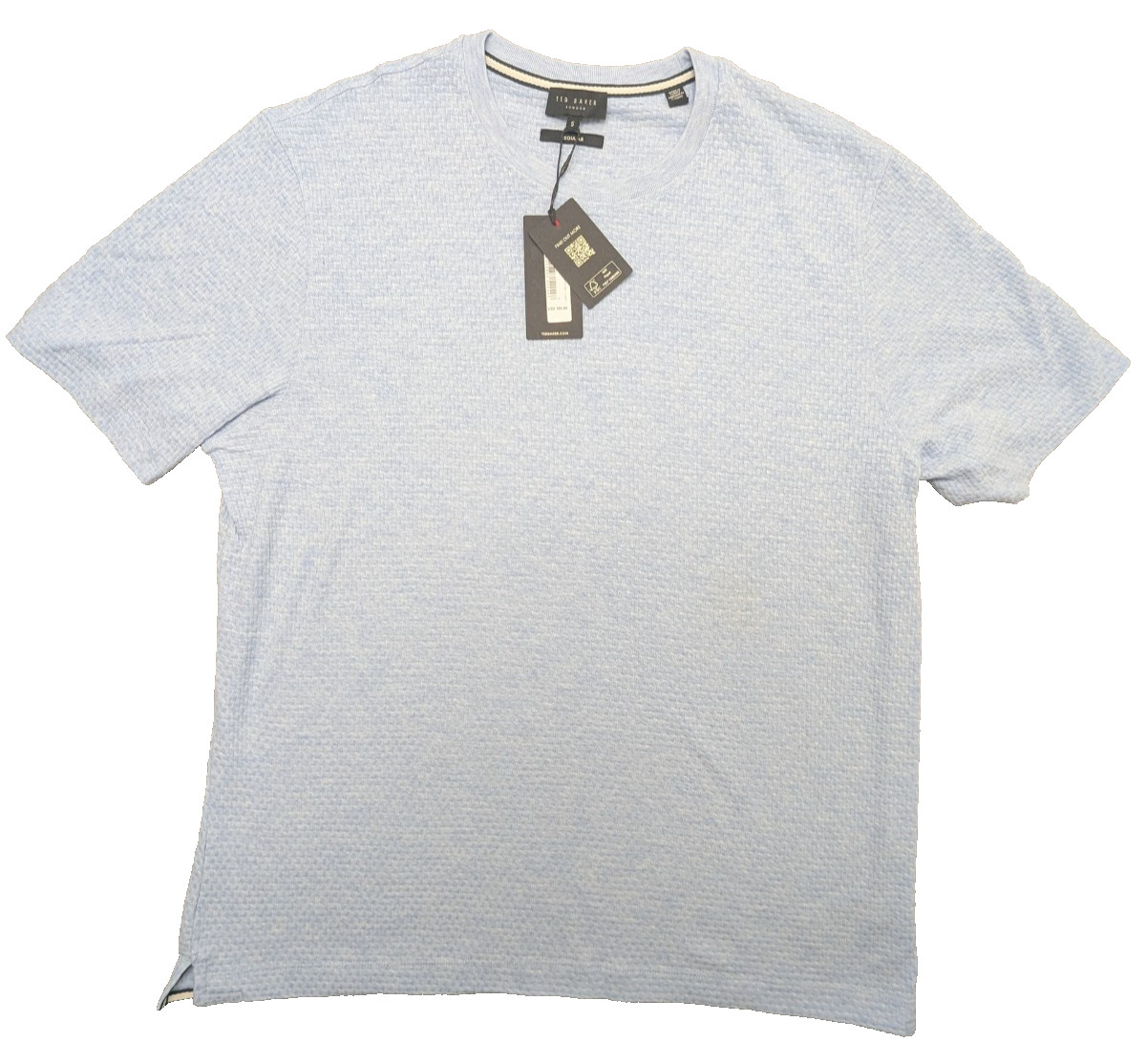 Ted Baker T-Shirt Mens Sz 5 XL Blue Crew Neck SS London $105
